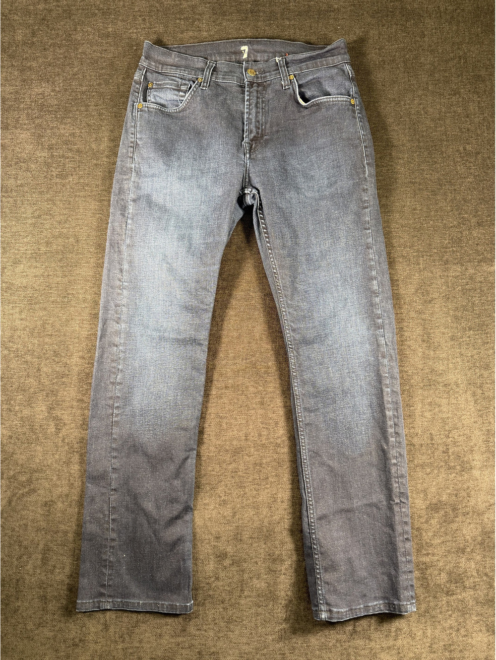 7 For All Mankind Men's Blue Straight Leg Jeans Size 30 Waist